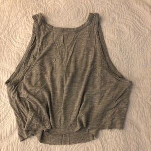 Cropped Grey Tank Top